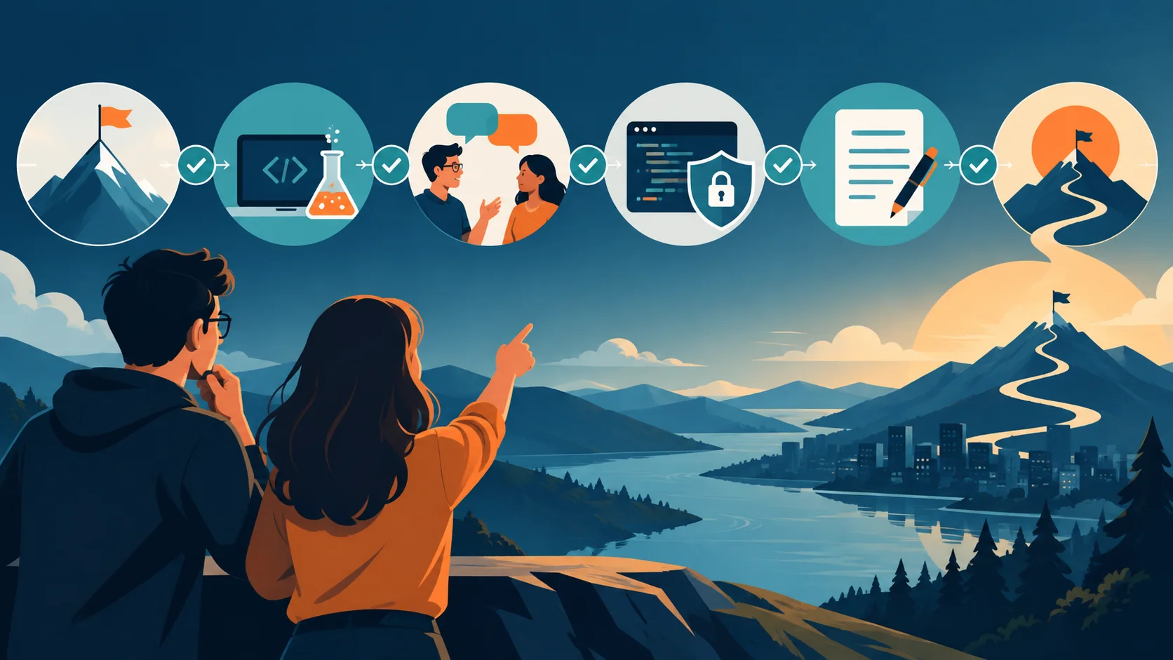 A practical evaluation path for a potential technical co-founder, from shared product goal to written agreement
